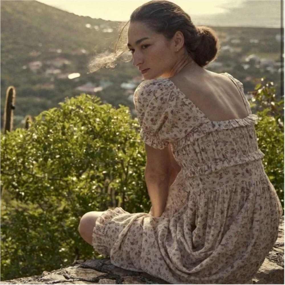 GIA DRESS -- FEATHERED FLORAL